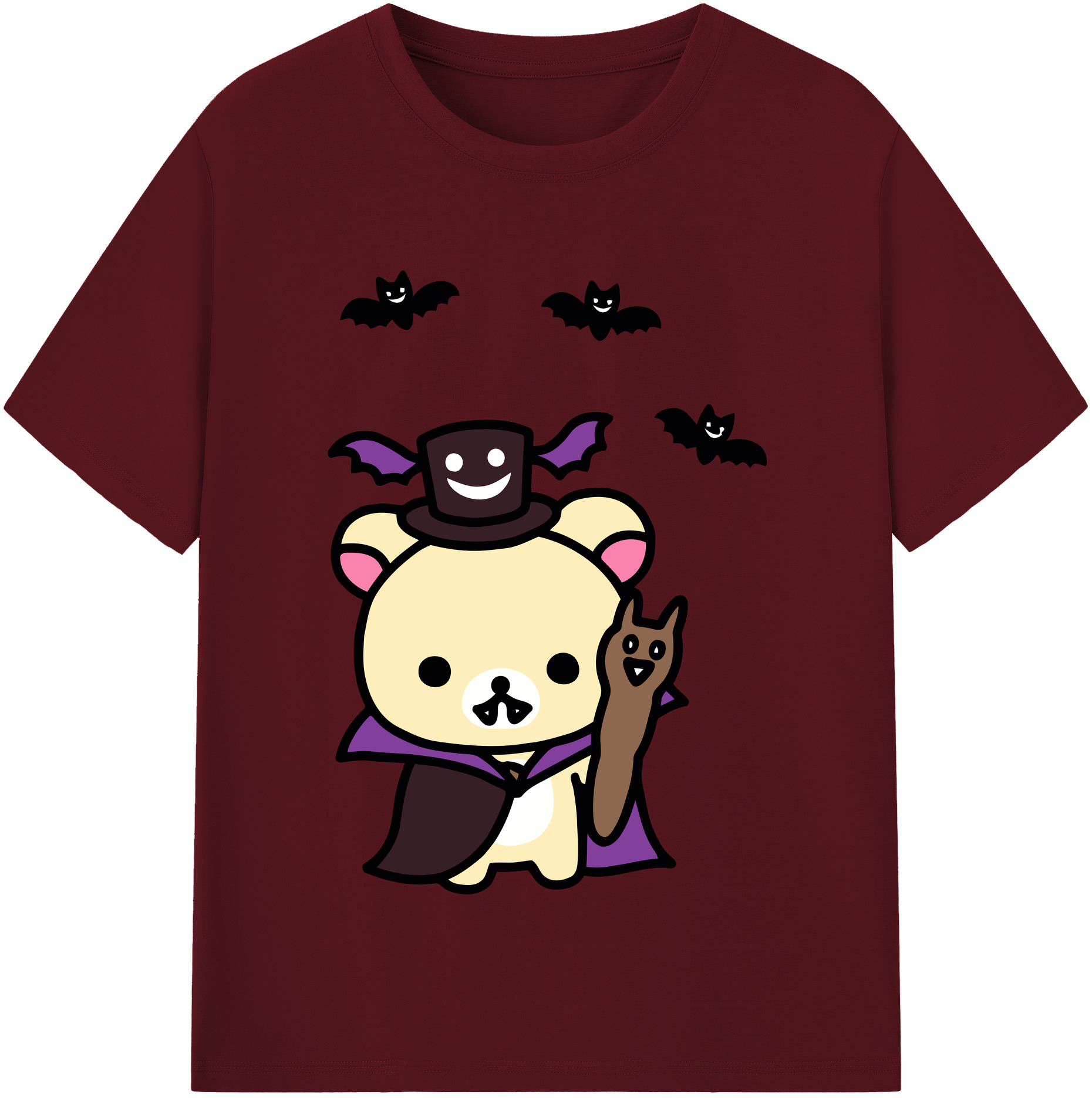 （画像用） リラックマ リラックマ キイロイトリ Rilakkuma Korilakkuma Kiiroitori 綿100％半袖Tシャツ（フロントプリント）